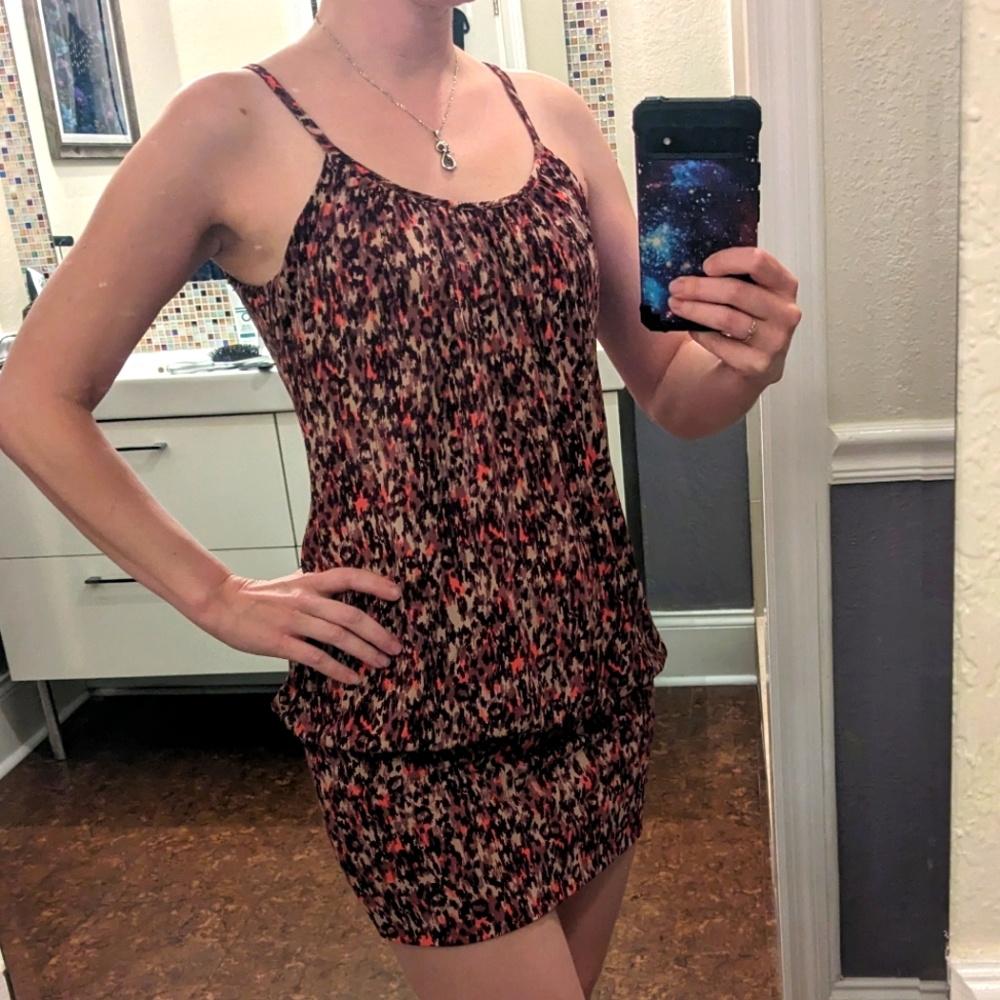 NWT S Forever 21 Purple and Orange mini dress